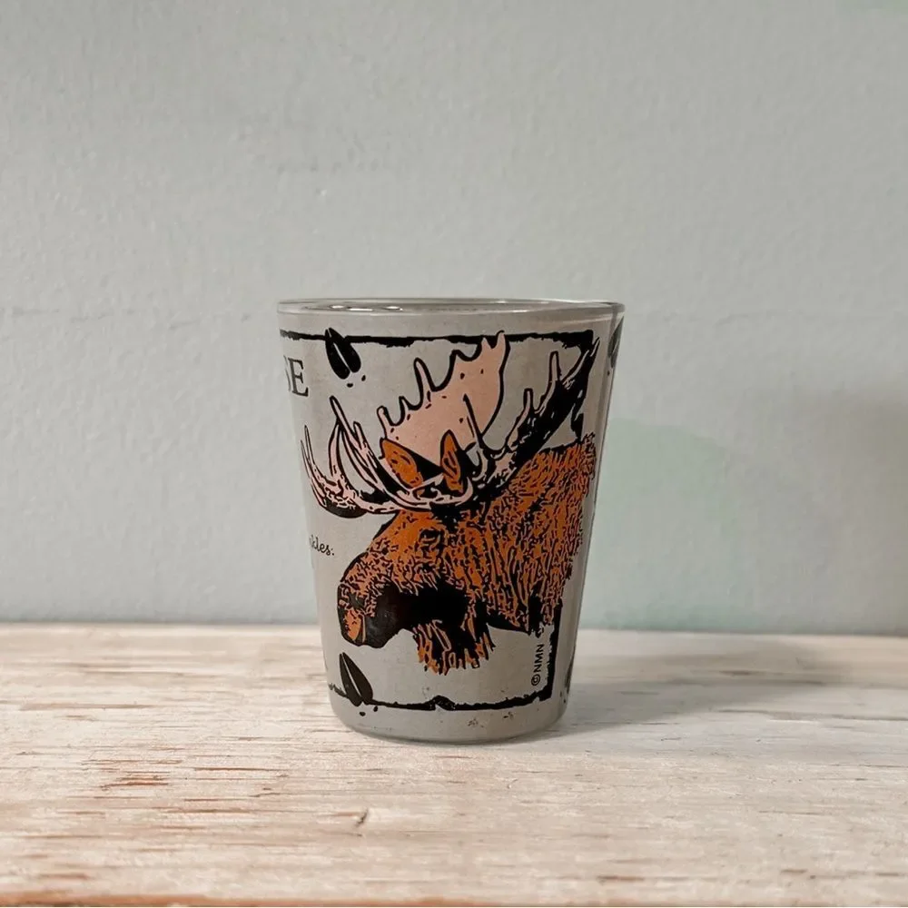 Minnesota Advice Wisdom Moose Shot Glass | Souvenir Collectible Barware Novelty